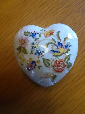 Buy Aynsley Cottage Garden Heart Shaped Lidded Trinket Dish  • 1.99£