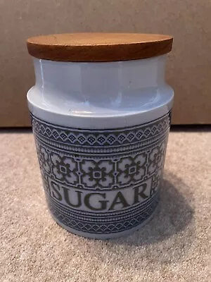 Buy Hornsea Pottery Tapestry Sugar Storage Jar Wooden Lid • 10.50£