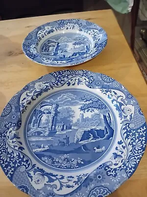 Buy Spode China Bowl And Plate Blue And White Italian Design • 22£