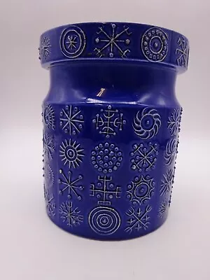 Buy Portmeirion Totem Cobalt Blue Jar No Lid Susan Ellis Williams 16cm #15 • 11£