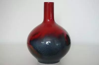 Buy Royal Doulton Flambe Veined Large Bottle Neck Vase - Sung Like Glaze - C.1920's • 175£