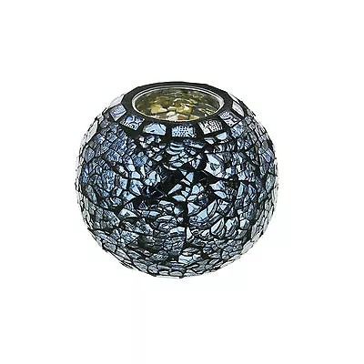Buy Mosaic Glass Ball Shaped Tea Light Candle Holder Choice Of 4 Colours • 9.99£