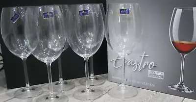Buy Box Set 6x Bohemia Royal Crystal  Gastro  Large Wine Glasses -*BRAND NEW IN BOX* • 36£