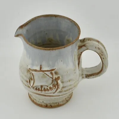Buy Jenny Harper Blacktoft Studio Pottery Viking Longship Jug Ship Boat Milk Creamer • 7.99£