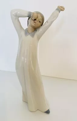 Buy Figurines Lladro Nao Porcelain China Figures Sleepy Girl Stretching  • 25£