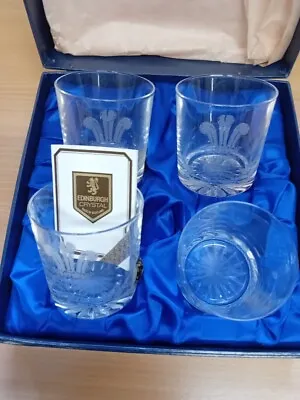 Buy Commemorative Royal Wedding 1981 EDINBURGH Crystal Glasses Boxed - CG K13 • 7.99£