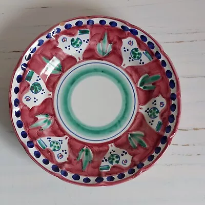 Buy VTG Falcone Vietri Chicken Side Plate Dots D 20.5cm Hand Painted Italy CHIP • 7.99£