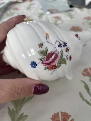 Buy Poole Pottery ( Rosalind ) Conch Shell. Floral Spray. Great Condition.Bone China • 12.50£