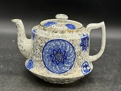 Buy James Kent Linton Fenton Osaka Vintage White Blue & Blue China Teapot • 34.95£