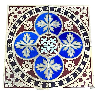 Buy 19th Century Gothic Revival Augustus Pugin Minton Set Of Four Church Tiles X 15 • 195£