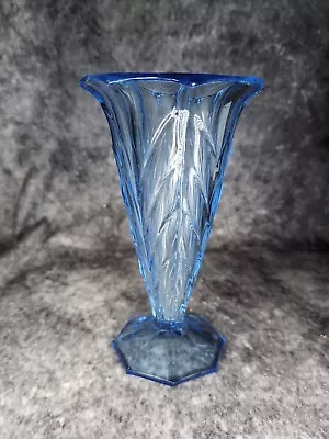 Buy Vintage Art Deco Retro Ice Blue Glass Depression Glass • 12.99£