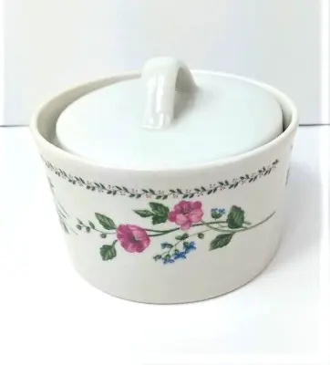 Buy English Garden Farberware Stoneware Covered Bowl Trinket Sugar Dish • 11.53£