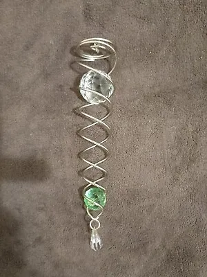 Buy Crystal And Chrome Suncatcher Hanging Ornament • 4.99£