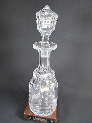 Buy Beautiful Vintage Crystal Cut Glass Spirit Decanter & Stopper , 30 Cm High • 19.97£