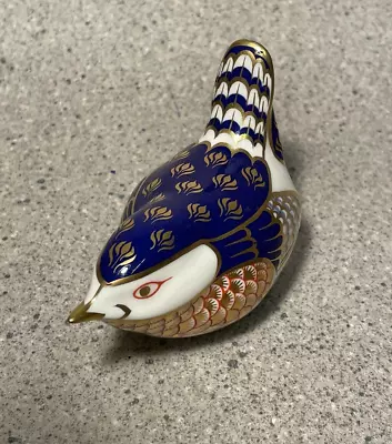 Buy Royal Crown Derby Paperweight Wren, Silver Stopper Collectable • 29.99£