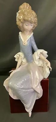 Buy Lladro - Princess Sitting - 1381 - Mahogany Box - Retired - Broken Finger - Rare • 4.99£