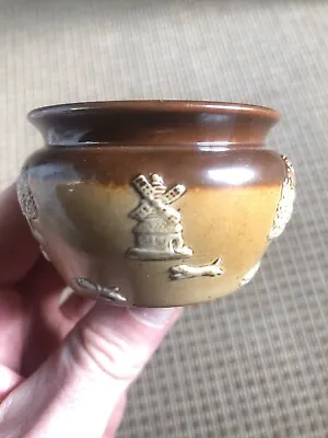 Buy Doulton Lambeth Stoneware Miniature Bowl Salt Container? Vintage 7cm 2212 Pretty • 12.99£
