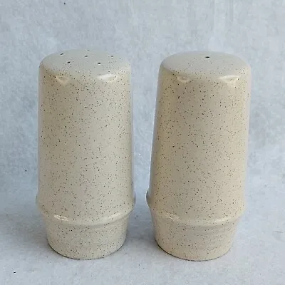 Buy A Pair Of Purbeck Pottery Barrel Shape Brown Salt & Pepper Shakers/Pots Vgc • 24.95£