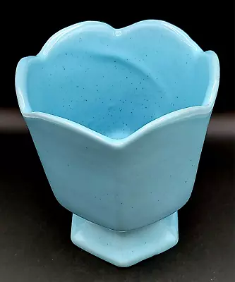 Buy Vintage Frankoma Pottery 6  Robin's Egg Blue Ceramic Vase/Planter #65 Circa 1970 • 23.98£