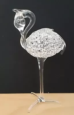 Buy Delicate Handblown Glass Stork Ornament • 2£