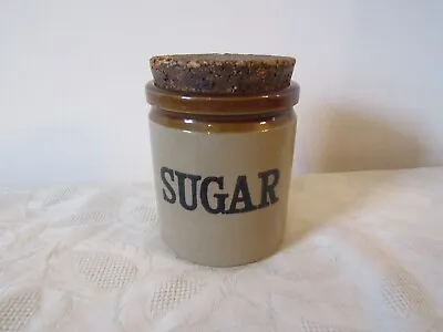 Buy Vintage Retro Moira Stoneware Sugar Storage Cannister Jar 12cm Tall • 7.99£