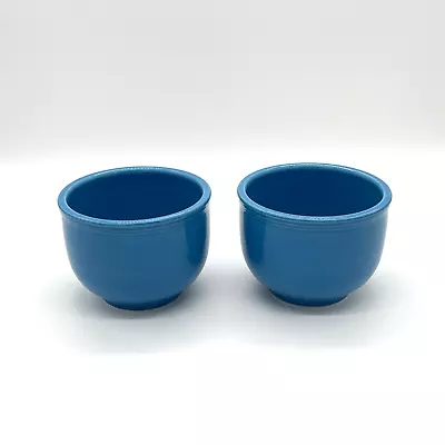 Buy Homer Laughlin Fiesta Ware Set Of 2 Chili Bowls Peacock Blue 4 5/8” Diameter • 18.85£