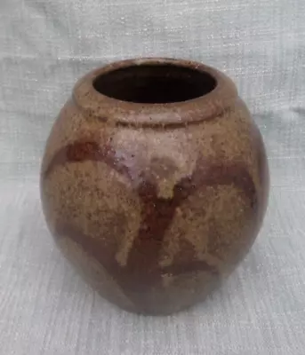 Buy Beautiful Vintage Hand Thrown Studio Pottery Vase Glaze Abstract • 24.99£