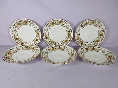Buy Royal Stafford Clovelly Saucers Bone China Set Of 6 Very Good Condition • 14.95£