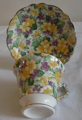 Buy James Kent 'old Foley' Chintz 'primula' Pattern Cup And Saucer • 18£