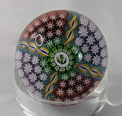Buy Perthshire Scotland Studio Glass Millefiori Canes THISTLE Paperweight Vintage • 9.99£