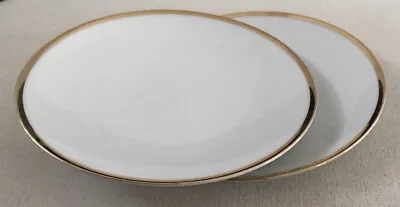 Buy Thomas Germany China Thick Gold Band White 6 7/8” Tea / Side Plates X 2 • 10.99£