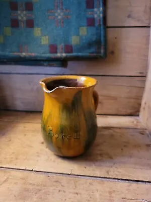 Buy Ewenny  Pottery Jug With Twisted Handle Words Llaeth Y Bore,welsh Pottery,milk  • 20£