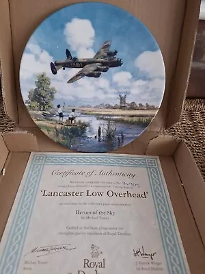 Buy Royal Doulton  - Heroes Of The Sky LANCASTER LOW OVERHEAD   BOXED  C.O.A • 0.99£