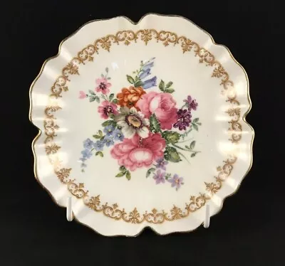 Buy Vintage Crown Staffordshire Bone China Floral Trinket Dish Pin Dish • 4.99£