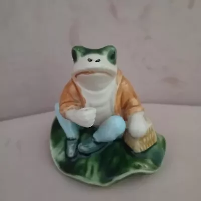 Buy Vintage Frog Sitting On A Lilypad Ceramic Ornament Toothpick Holder ? Decorative • 10£
