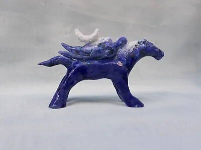 Buy Studio Pottery Ceramic Animal Original Hand Modelled Earthenware Horse OOAK • 70£