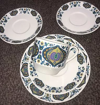 Buy Vintage Midwinter Bengal Trio And 2 Saucers • 8.95£