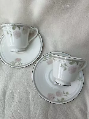 Buy CROCKERY.   Royal Doulton Twilight Rose Cup & Saucer X 2. Pre Owned • 5.95£