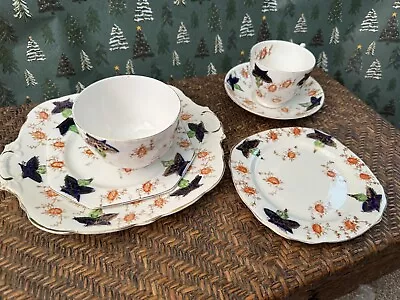 Buy Vintage English Bone China Tea Set With Flower Pattern - 19 Piece • 30£
