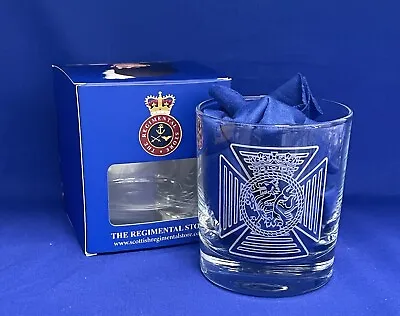 Buy UK Military British Army Engraved Regimental Cap Badges On Whisky Tumbler Glass. • 19.99£