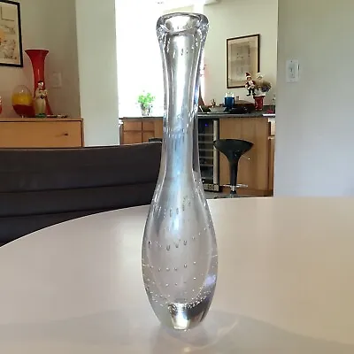 Buy Vintage Vickie Lindstrand  Kosta Boda Sweden   Controlled Bubble Art Glass Vase • 56.89£