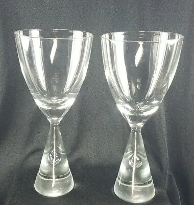 Buy 2 Vintage Holmegaard Princess Wine Glasses Brent Severin Denmark 6 1/2  VGVC • 42.53£