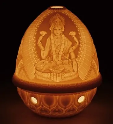 Buy Lladro Porcelain Lithophane Votive Light-goddess Lakshmi Was £80 Now £72.00 • 72£