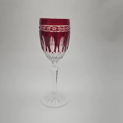 Buy Waterford Clarendon Pattern Ruby Red Cut To Clear Crystal Cordial Glass 6 Inch • 120.37£