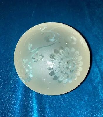Buy Glass Paperweight, Frosted Etched Glass  • 6.50£