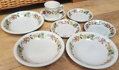 Buy Mixed Bundle Wedgwood Quince Tableware 1 Cup,4 Saucers,2 Cereal Bowls, Soup Bowl • 7£