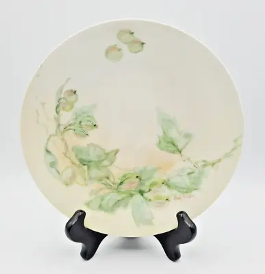 Buy Antique 1909 T&V Limoges France Porcelain 8½  Collector Platte Gooseberry Signed • 33.21£