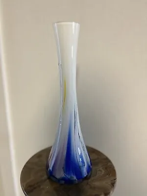 Buy Murano Glass Vase Large . Hand Made ..Made  In Poland.  H12 1/2  X. W 5”. • 38.44£