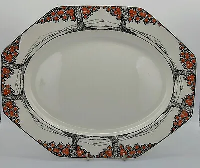 Buy A Rare Classic Art Deco Crown Ducal  Orange Tree  Octagonal Large Platter.  • 35£
