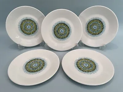 Buy Vintage J & G Meakin Aztec Set Of 5 Side Plates Vintage 60's Kitchen • 14.99£